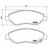 BREMBO Sada brzdových platničiek kotúčovej brzdy P59053