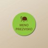 Nažehľovacie menovky na oblečenie (Kopírovat) - 1ks, Kruh 2,3 × 2,3 cm, Korytnačka, Zelená