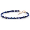 Silvego Strieborný/pozlátený náramok Magde s pravým Lapis lazuli GRP214BL