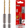 MILWAUKEE Vrták do kovu RED HEX SHOCKWAVE HSS-G TiN O 2,5 mm 2ks