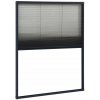 vidaXL sieťka proti hmyzu plisovaná na okná hliníková antracitová 60x80cm