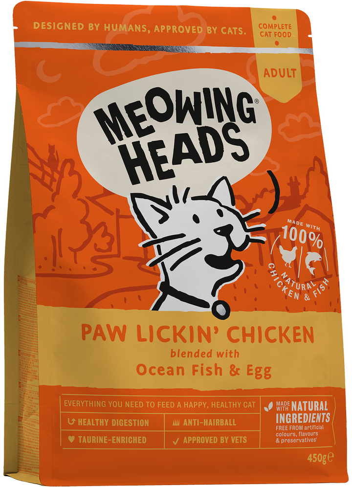 MEOWING HEADS Paw Lickin’ Chicken 450 g