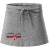 Cycling ekg - Športová sukne - two in one - XS ( Tmavosivý melír )