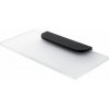 Nimco Polica do kúpeľne a sprchy 20 cm – sklo čierna Nikau NKC-30091B-20-90
