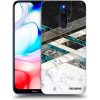 Picasee silikónový prehľadný obal pre Xiaomi Redmi 8 - Black & White geometry