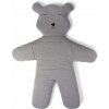 Childhome Hracia deka medveď Teddy Jersey Grey 150cm