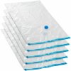 Tectake 402522 5 vákuových vriec na oblečenie L 60 x 95 cm