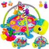 iMex Toys Kinderplay multifunkčná hracia deka 3v1 s loptičkami korytnačka