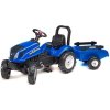 Falk FALK Šlapací traktor New Holland T6 s vlečkou modrý FA-3080AB