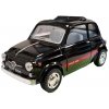 Amewi FIAT 500 Classic Car Pullback Metal Black 1:24