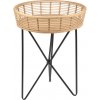 Odkladací stolík Minimalist Zen okrúhly 61 cm x priemer 45 cm prírodno-čierny