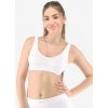 GINA Dámska športová podprsenka na zapínanie | 97001P - biela, S