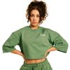 Dámske tričko GymBeam Women‘s Serenity Cropped T-shirt Olivine XL