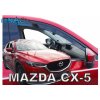 Deflektory - protiprievanové plexi Mazda CX-5 5D od 2017