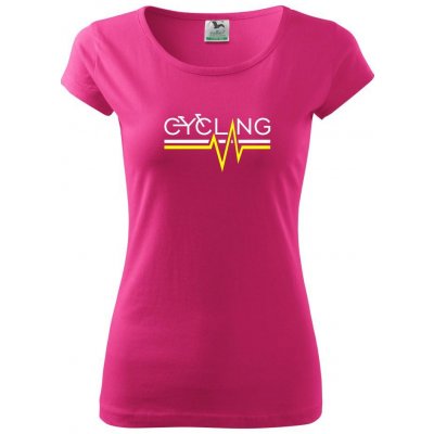 Cycling ekg Pure dámske tričko Purpurová