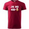 Je mi 50 pivo - Klasické pánske tričko vyššej gramáže - 2XL ( Marlboro červená )