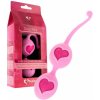 FeelzToys Desi Love Balls Pink, silikónové Kegelove guličky 18 x 3,5 cm