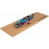 BoarderKING Indoorboard Wave, balančná doska, podložka, valec, drevo/korok (FIA2-WaveImpress)