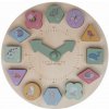 Little Dutch Hodiny s puzzle kockami drevené Farma