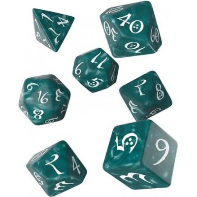 Q-Workshop Classic RPG Dice Set (7 dice) černá/bílá