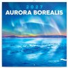NOTIQUE Poznámkový kalendár Polárna žiara 2027, 30 x 30 cm