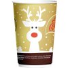 Papierový pohár Vianoce Christmas O90 mm/12oz, 330 ml [25 ks] Typ E-Zlatý, Dvojvrstvový
