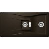 Granitový kuchynský drez SCHOCK Waterfall D-150 - s excentrom pod dosku Farba: bronze