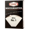 MOCCAMASTER Papierové filtre Nr 1 80 ks