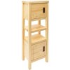 Kúpeľňová skrinka vysoká Naturel Country 40x130x30 cm prírodná COUNTRYV40LPNA