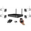 Monitorrs Security Wifi IP 4 kamerový set 8 MPix (6125K4) (Monitorrs Security)