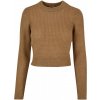 Ladies Short Waffle Sweater - warmsand