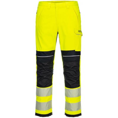 Portwest FR406 PW3 FR Modaflame Hi-Vis pracovné nohavice žltá/navy