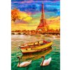 Diamantový obraz Čln pri Eiffelovej veži