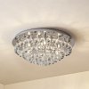 Stropné svietidlo Lindby Antonino, 8 svetiel, chróm, krištáľ, 55 cm - 9626872