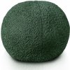 Dekoratívny vankúš Tmavo zelený boucle ball