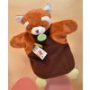Doudou Plyšový maňásek panda červená 25 cm