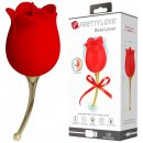 Pretty Love Rose Lover Clitoral Vibrator with Licking Stimulator Gold & Red