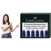 Faber-Castell atramentová krátka modrá – balenie 6 ks