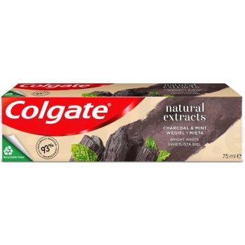 Colgate Natural Extract Charcoal + White bieliaca zubná pasta s aktívnym uhlím 75 ml