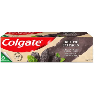 Colgate Natural Extract Charcoal bieliaca zubná pasta s aktívnym uhlím 75 ml