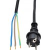 Solight flexo šňůra, 2.5m, 3 x 2.5mm2, gumová H07RN-F3, černá - PF38