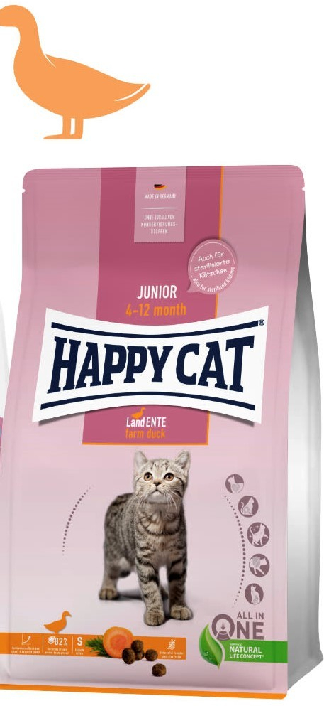 Happy Cat Junior Grainfree Ente Kachna 1,4 kg