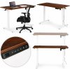 ModernHome Elektrický písací stôl 120x60 cm - výškovo nastaviteľný 72-117 cm ModernHome