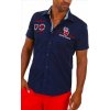 Carisma košila pánska 9002 krátký rukáv slim fit