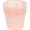 Prosperplast Naturo Kvetináč s čipkou 17,5 cm, broskyňa DNAT175
