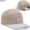 Fox W Moto-X Corduroy hat, cream, one size