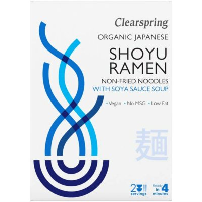 Clearspring Shoyu Ramien japonská rezancová polievka so sójovou omáčkou BIO 2 x 105 g