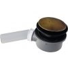 Kerasan Retro kúpeľňový sifón s otvorom 90 mm, bronz 905693