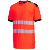 Portwest T181 PW3 Hi-Vis Reflexné tričko červená/čierna XL
