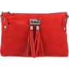 Mondo Italia Kabelka z brúsenej kože 812 červená Červená